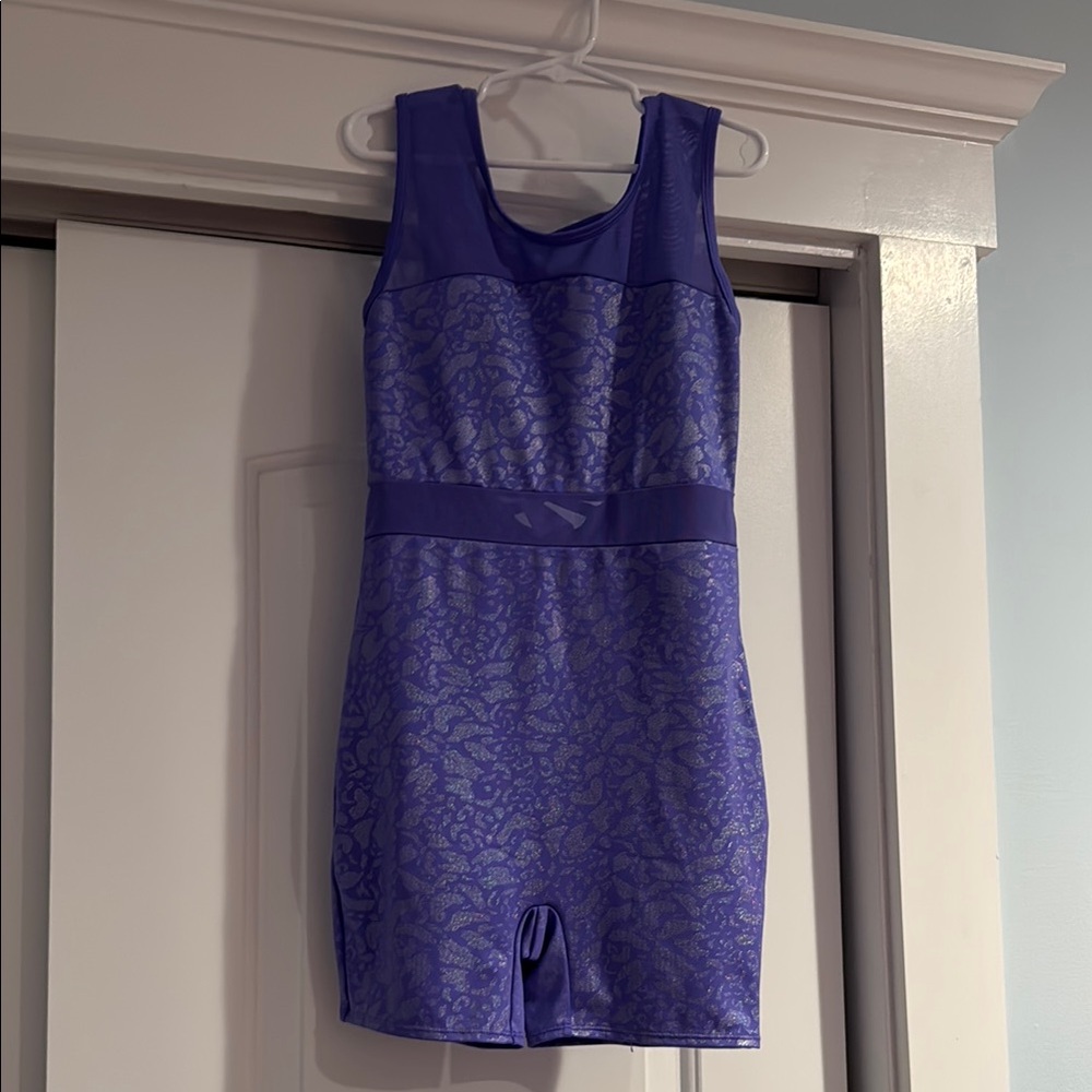 Purple Lace Sleeveless Romper